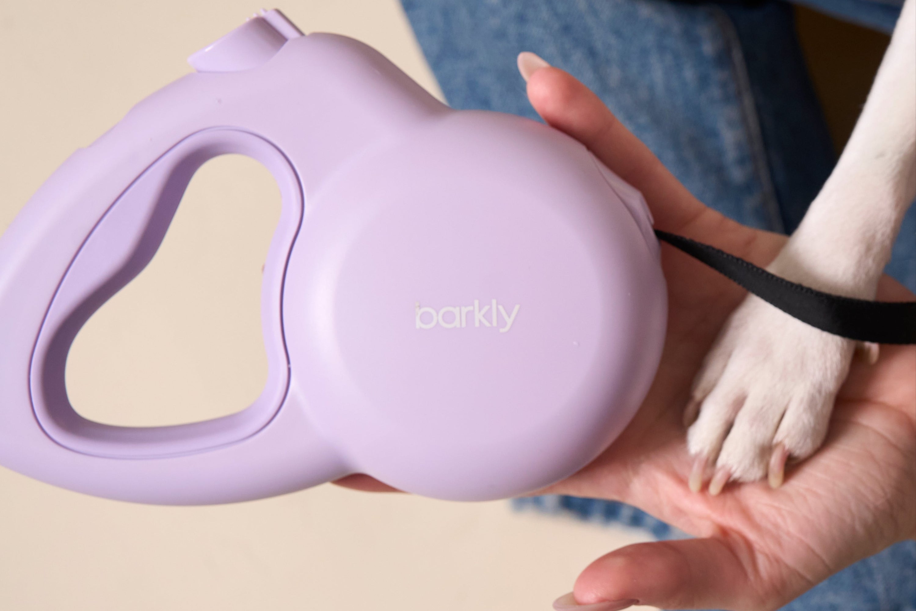 The Barkly Leash with a Built-In Personal Safety Alarm in Lilac