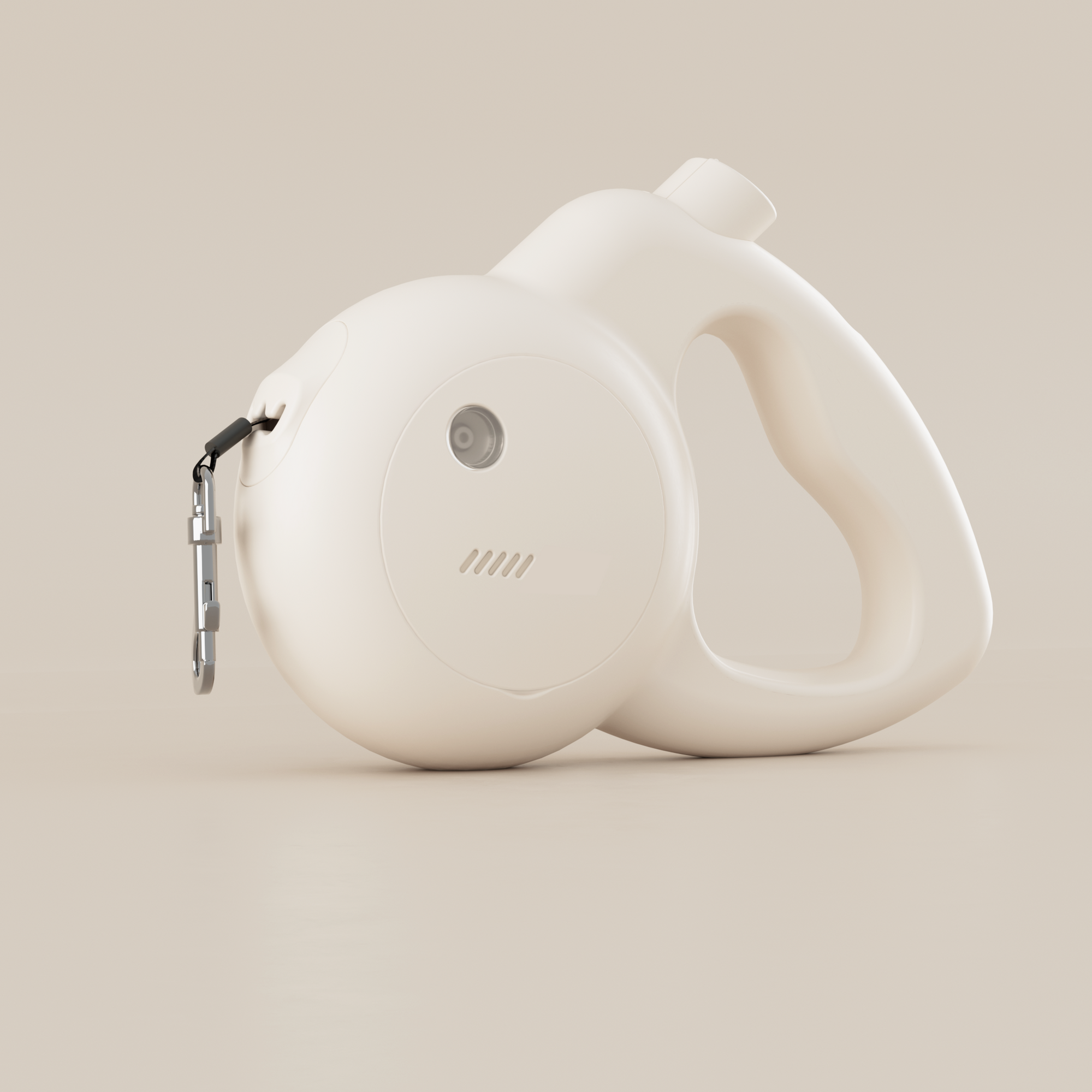 The Barkly leash with a built-in personal safety alarm in Oat